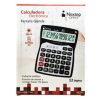 calculadora nextep 12 dígitos pantalla grande escritorio cubierta metálica batería/solar