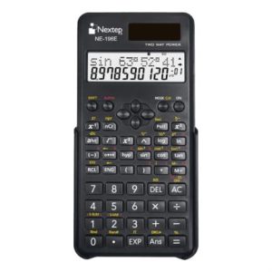 calculadora nextep cientifica 10+2 digitos doble linea 240 funciones solar/bateria