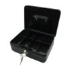 caja dinero nextep metálica mediana 20cm color negro