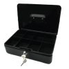 caja dinero nextep metálica grande 25cm color negro