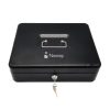 caja dinero nextep metalica extra grande 30 cm bandeja con clips para 4 billetes
