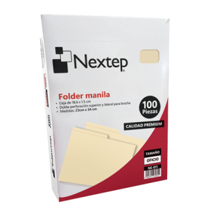 folder nextep economico oficio manila c/100