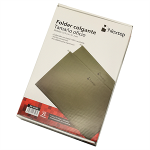 folder colgante nextep economico oficio color verde tradicional c/25