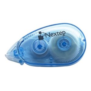 dispensador de cinta adhesiva doble cara nextep 6mm x 8m c/6 piezas