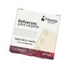 etiquetas nextep refuerzo para carpeta transparentes c/500