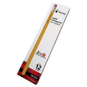 lápiz nextep hexagonal de madera #2 c/12