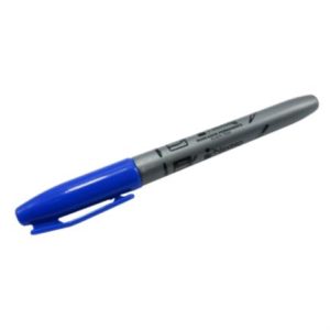 marcador nextep permanente punto fino 2mm azul c/12 pzas