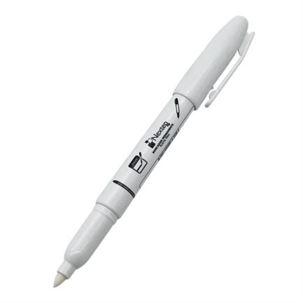 marcador nextep permanente punta fina 2mm blanco c/12 marcador nextep permanente punta fina 2mm blanco c/12