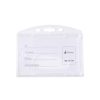 mica rigida porta gafete horizontal nextep 6x9cm para tarjeta de identificacion c/5