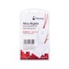 mica rigida porta gafete vertical nextep 6x9cm para tarjeta de identificacion c/5