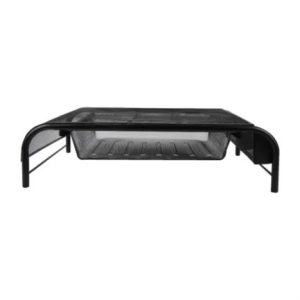 soporte organizador nextep de malla para laptop/monitor con cajón