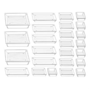 juego de 25 organizadores nextep para cajon transparente pet