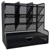 organizador nextep malla metalica para escritorio multi secciones con cajon