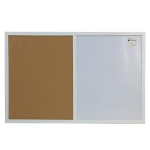 pintarrón nextep tablero de corcho 90cmx60cm