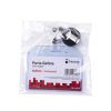porta gafete plastico flexible horizontal nextep 6x9cm con yoyo c/12