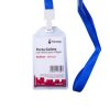 porta gafete plastico flexible vertical nextep 6x9cm con liston para colgar c/12