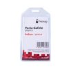 porta gafete plastico flexible vertical nextep 6x9cm c/10