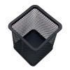 porta lapices nextep cuadrado mediano malla metalica 8x8x9.7cms