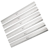 regla nextep metalica de aluminio 30 cm c/6 pzas