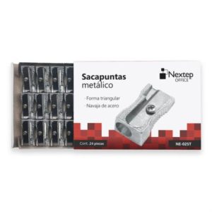 sacapuntas nextep metalico triangular c/24
