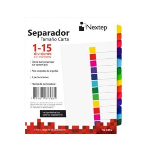 separador nextep economico 15 divisiones sin numero