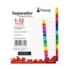 separador nextep economico 12 divisiones con numero