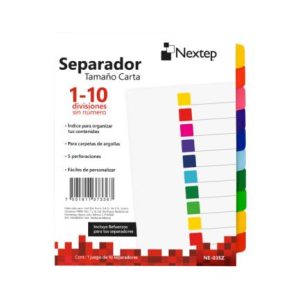separador nextep economico 10 divisiones sin numero