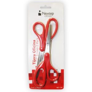 tijera nextep para oficina 7" económica blister c/2