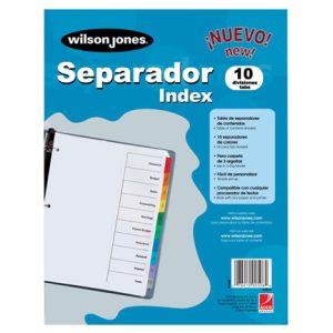 separador wilson jones 10 divisiones economico