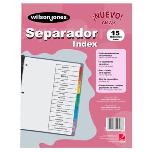 separador wilson jones 15 divisiones economico