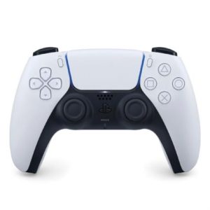 control inalámbrico dualsense playstation 5 con gatillos adaptativos y diseño ergonómico blanco
