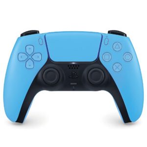 control inalámbrico dualsense playstation 5 con gatillos adaptativos y diseño ergonómico azul claro
