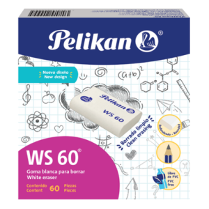 borrador pelikan ws 60 lápiz blanco c/60