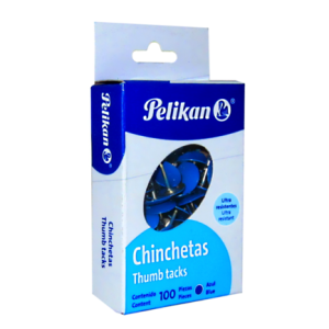 chincheta pelikan azul c/100