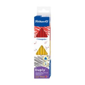 lápiz pelikan duply triangular c/10 pzas