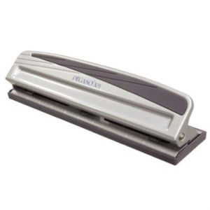 perforadora pegaso 303 triple ajustable p/10 hojas color gris