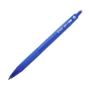 bolígrafo pilot bp 1 rt mediano retráctil color azul c/12 pzas