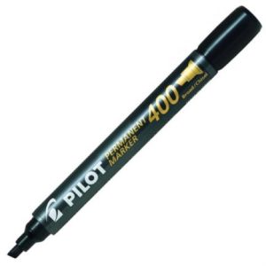 marcador permanente pilot sa400 cincel color negro caja c/12 pzas