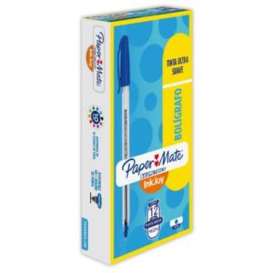 boligrafo papermate kilometrico azul 1.0mm c/12