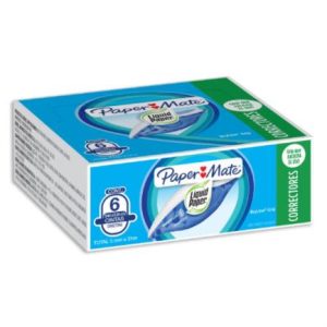 corrector papermate 70482 dry line grip c/6