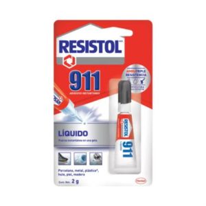 pegamento resistol 911 líquido tubo 2 gr