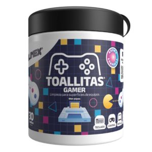 toallas húmedas silimex con aroma a chicle para equipos gamer c/30 pz
