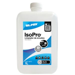 limpiador de circuitos alcohol isopropílico silimex al 99.7% iso pro 1lt