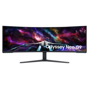 monitor samsung 57" mini led curvo fhd resolucion 7680x2160 panel va