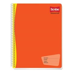 cuaderno scribe profesional escolar blanco 100 hojas