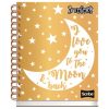 cuaderno scribe book incolors raya pasta dura espiral doble 100 hojas