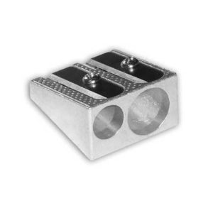 sacapuntas mae metalico doble triangular c/12 pzas