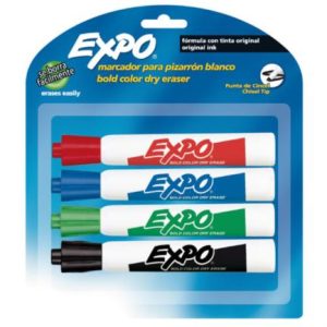 marcador sanford expo 83074 c/4 cincel pizarron blanco
