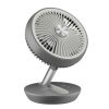 ventilador steren plegable recargable color gris