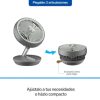 ventilador steren plegable recargable color gris